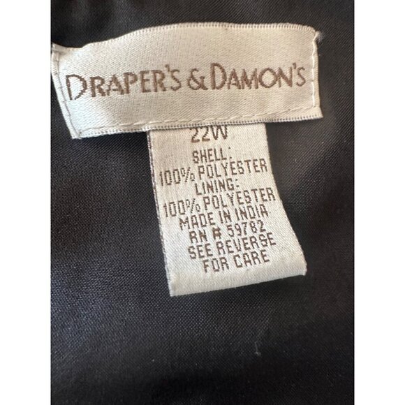 Draper & Damon's Black Beaded Scoop Neck Tank 22W - Picture 3 of 5